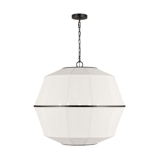 Hikari Five Light Chandelier in Aged Iron