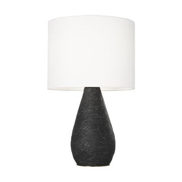 Breccia One Light Table Lamp in Black Wash