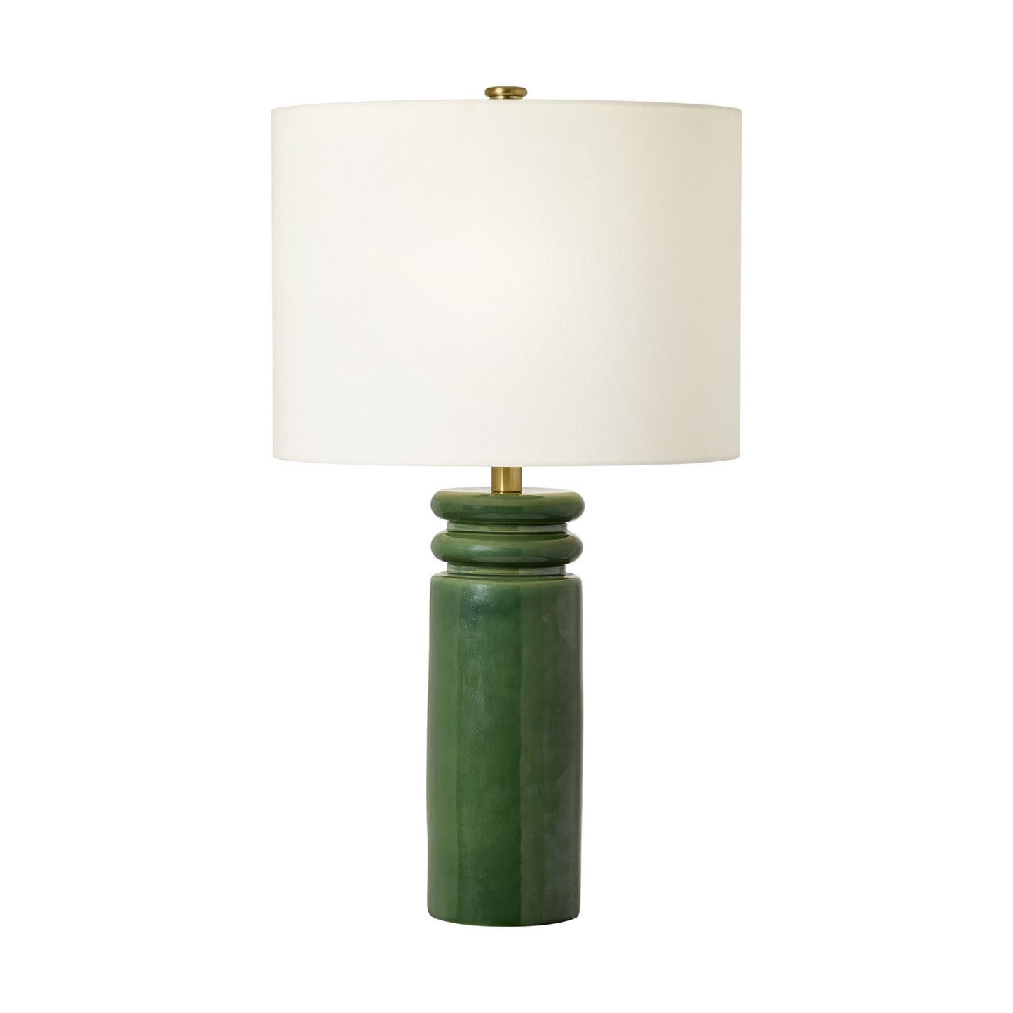 Feikudo One Light Table Lamp in Glossy Light Green