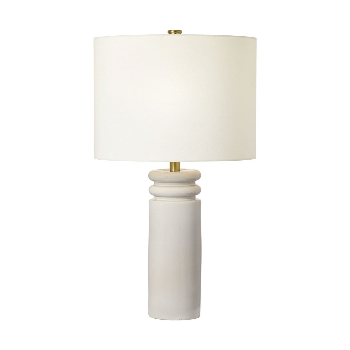 Feikudo One Light Table Lamp in Glossy White