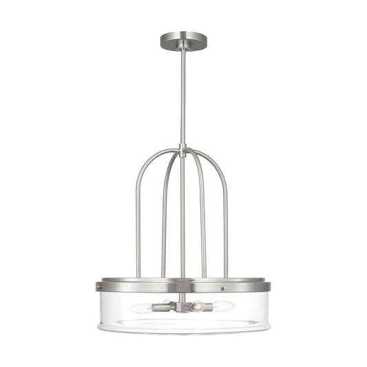 Anders Four Light Pendant in Brushed Nickel