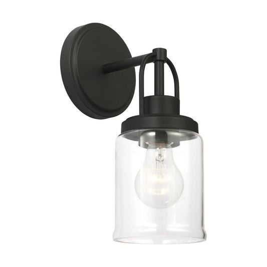 Anders One Light Vanity in Midnight Black