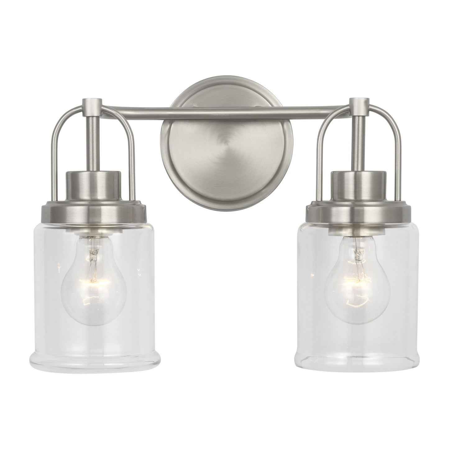 Anders Two Light Vanity in Brushed Nickel