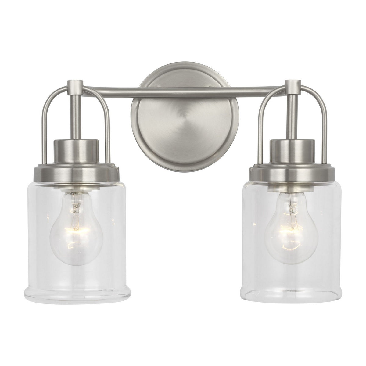 Anders Two Light Vanity in Brushed Nickel