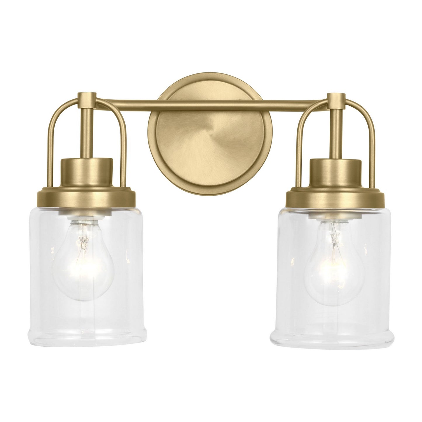 Anders Two Light Vanity in Satin Brass