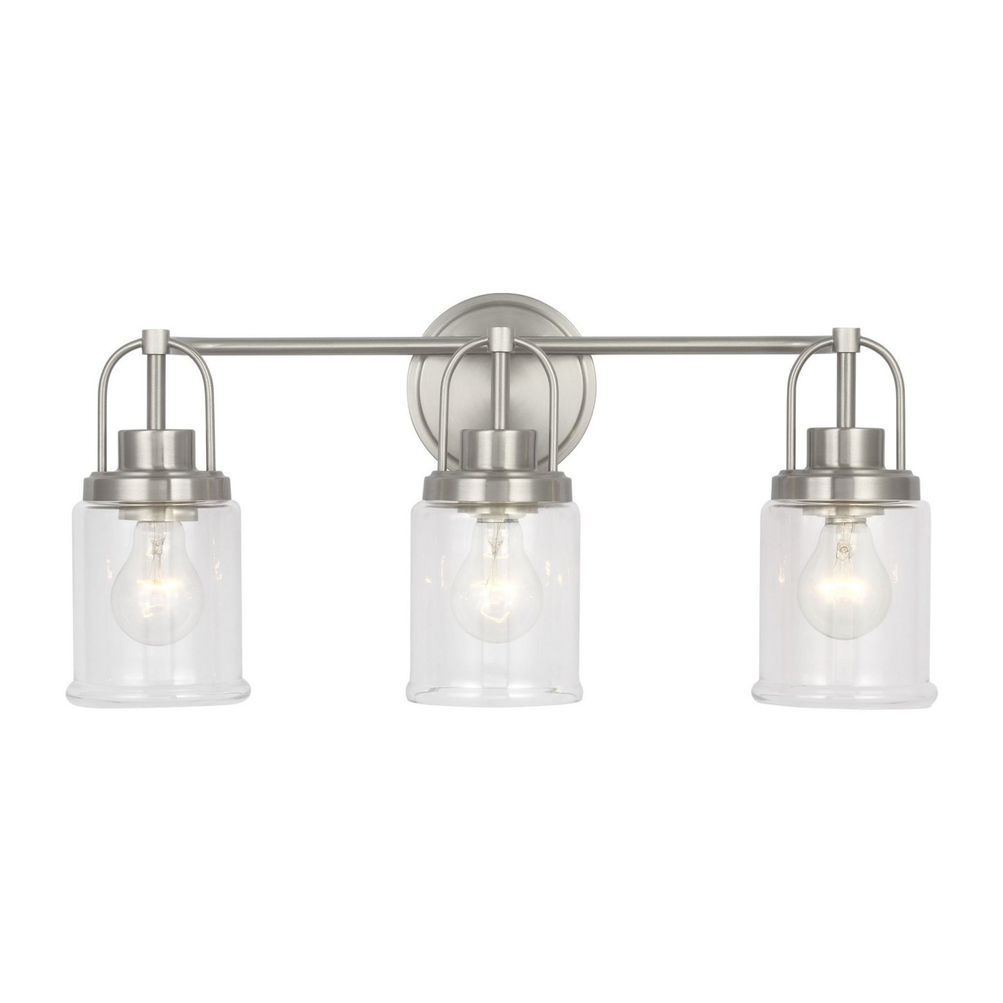 Anders Three Light Vanity in Brushed Nickel
