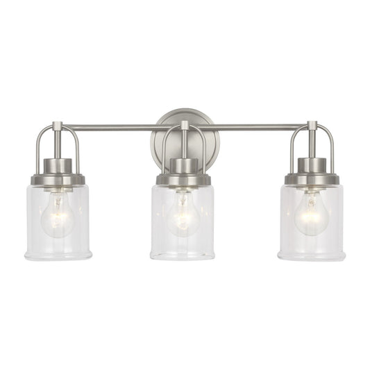 Anders Three Light Vanity in Brushed Nickel