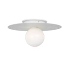 Nodes One Light Flush Mount in Matte White