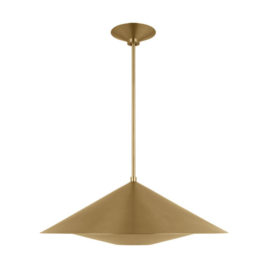 Echo One Light Pendant in Burnished Brass