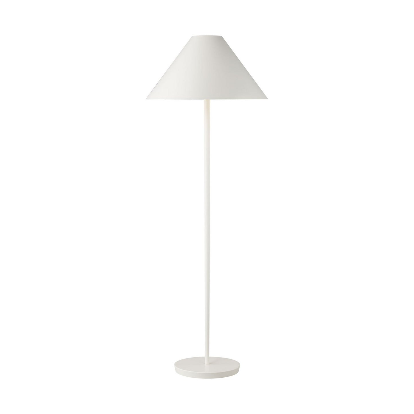 Contra One Light Floor Lamp in Soft Linen