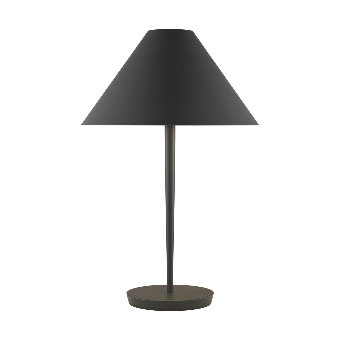 Contra One Light Table Lamp in Matte Charcoal Black