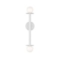 Nodes Two Light Wall Sconce in Matte White