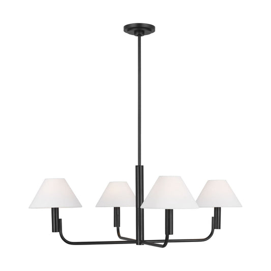 Colfax Four Light Chandelier in Aged Iron