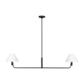 Colfax Two Light Linear Chandelier in Aged Iron