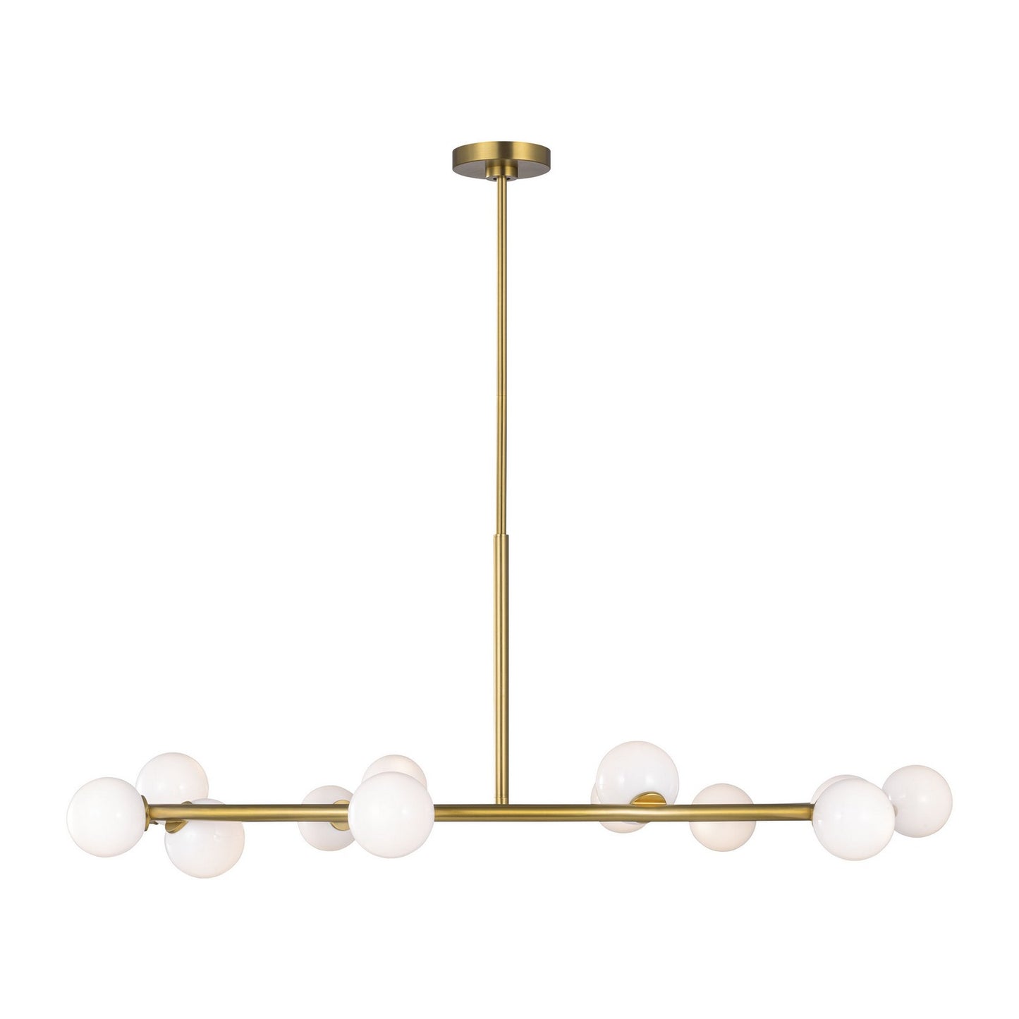 Altair 12 Light Chandelier in Burnished Brass