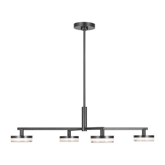 Khan LED Chandelier in Aged Iron