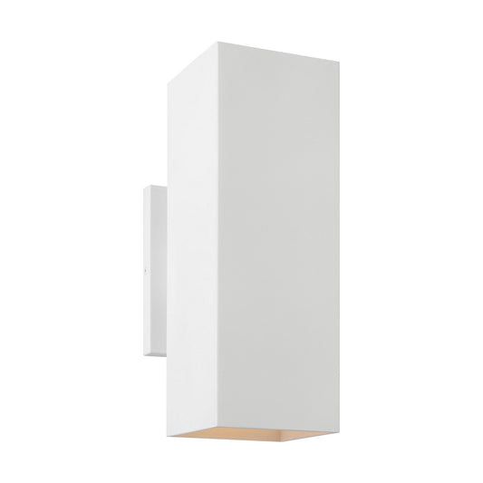 Pohl Two Light Wall Lantern in Outdoor Textured White