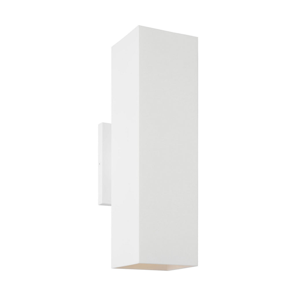 Pohl Two Light Wall Lantern in Outdoor Textured White