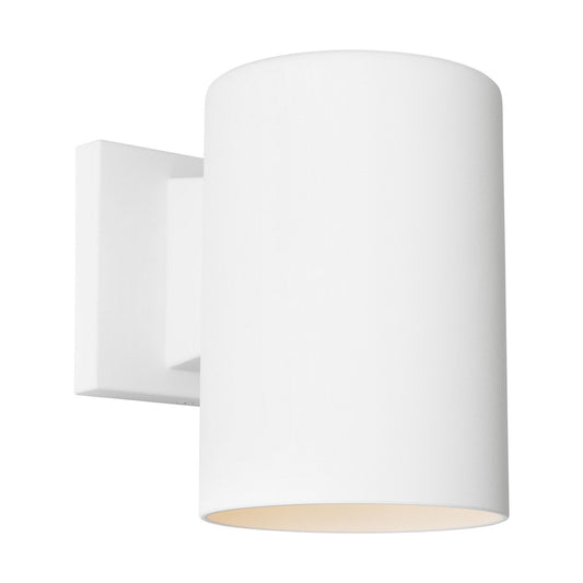 Outdoor Cylinders One Light Wall Lantern in Outdoor Textured White