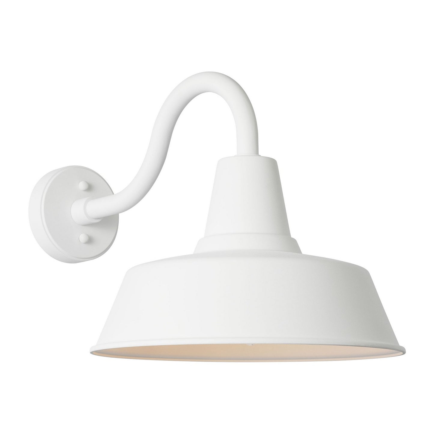 Barn Light One Light Wall Lantern in Outdoor Textured White
