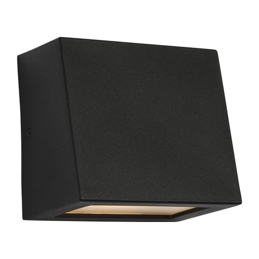 Kakudo LED Wall Lantern in Textured Black
