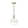 Torian One Light Pendant in Burnished Brass