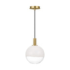 Torian One Light Pendant in Burnished Brass