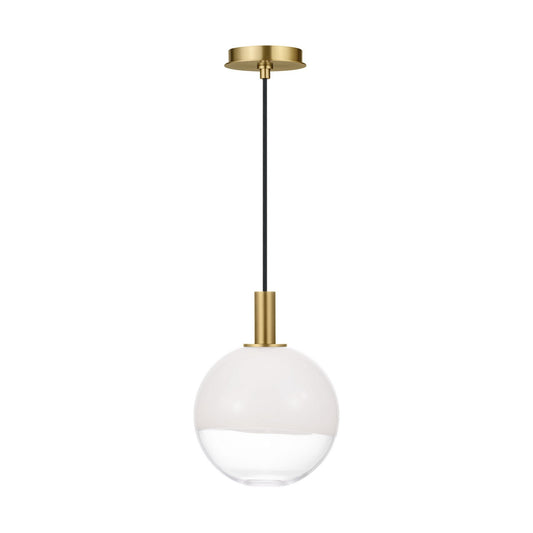 Torian One Light Pendant in Burnished Brass