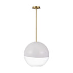 Torian One Light Pendant in Burnished Brass