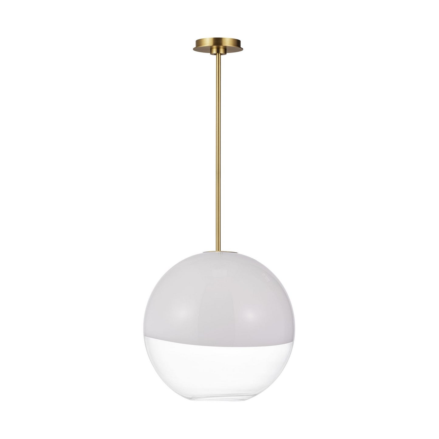 Torian One Light Pendant in Burnished Brass