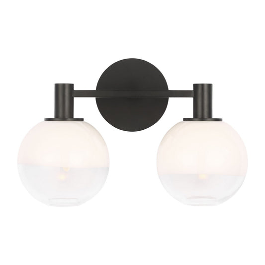Torian Two Light Vanity in Aged Iron