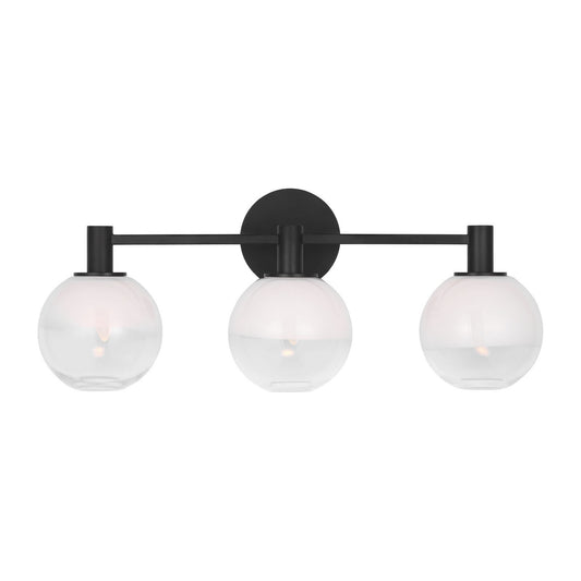 Torian Three Light Vanity in Aged Iron