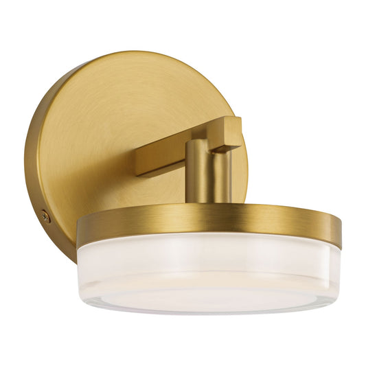 Khan LED Wall Sconce in Burnished Brass
