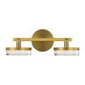 Khan LED Vanity in Burnished Brass