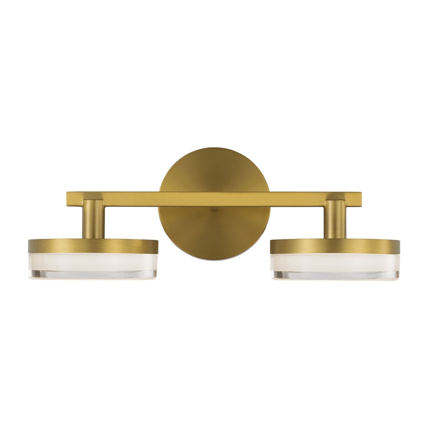 Khan LED Vanity in Burnished Brass