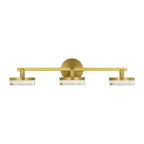 Khan LED Vanity in Burnished Brass