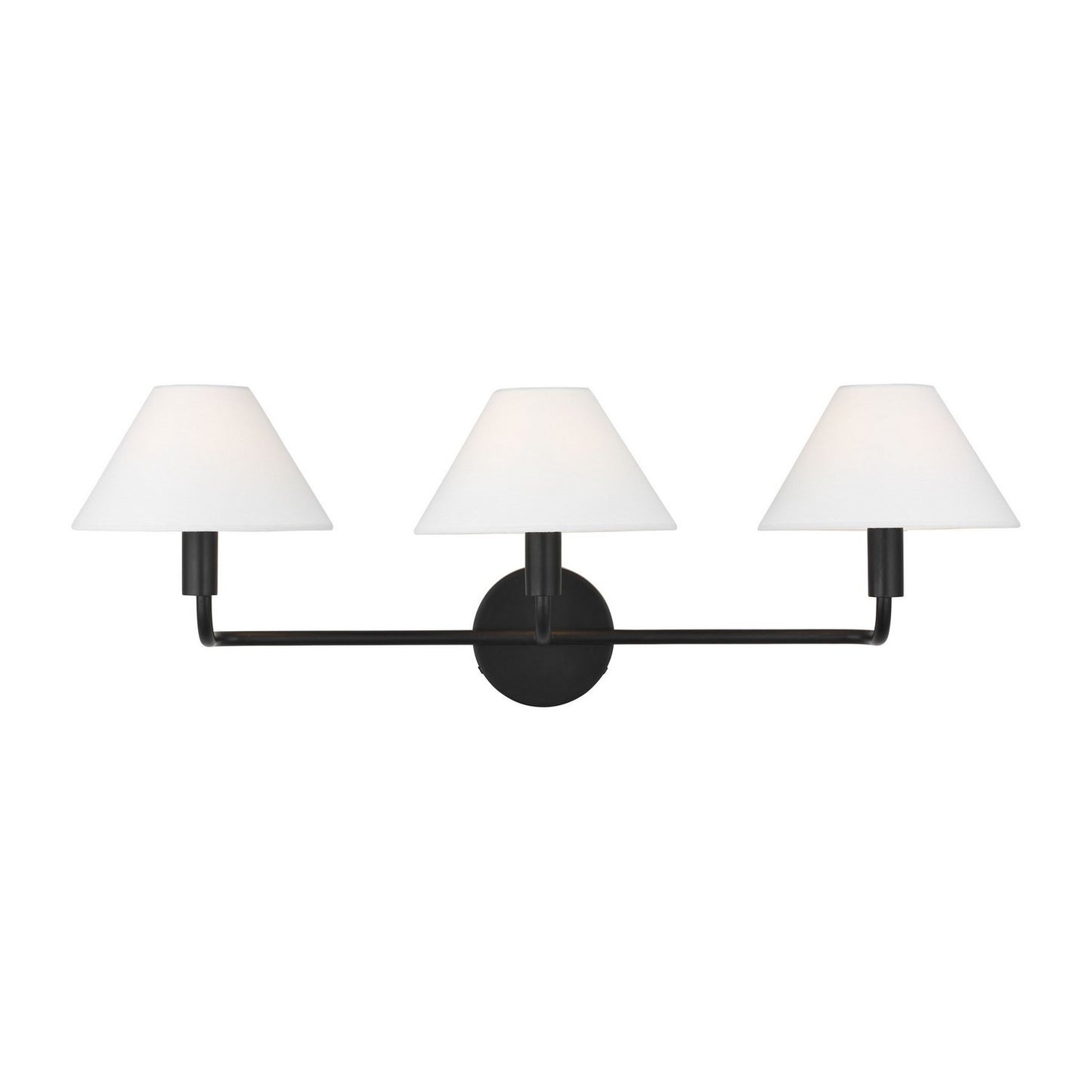 Colfax Three Light Wall Sconce in Aged Iron