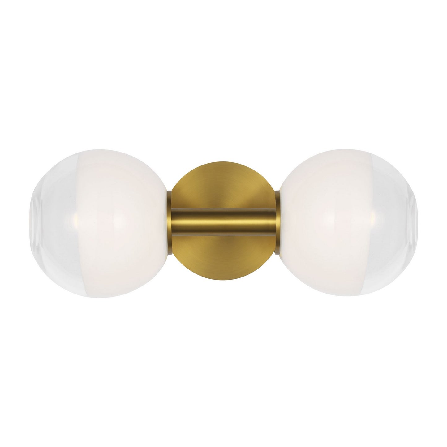 Torian Two Light Wall Sconce in Burnished Brass