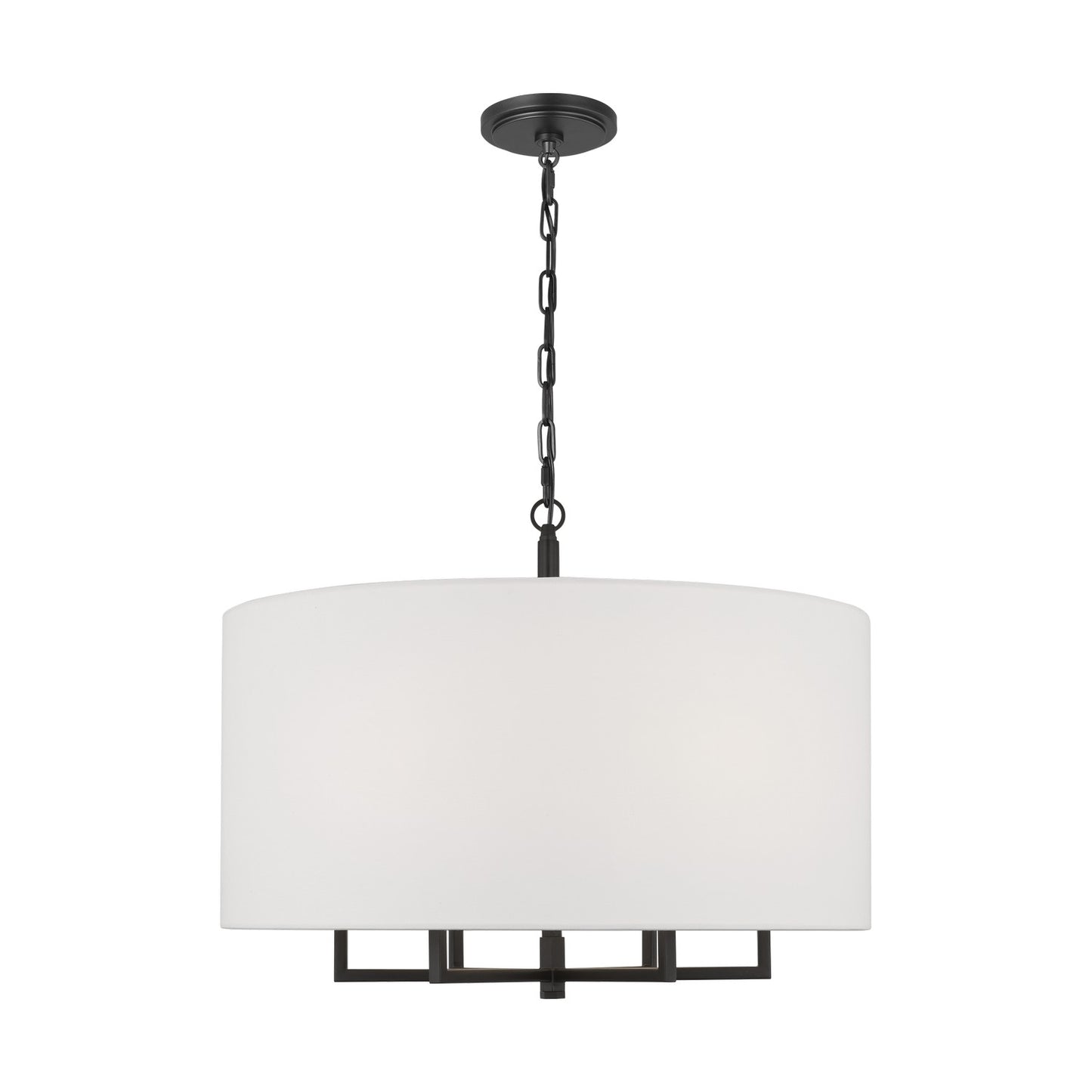 Danica Six Light Chandelier in Aged Iron