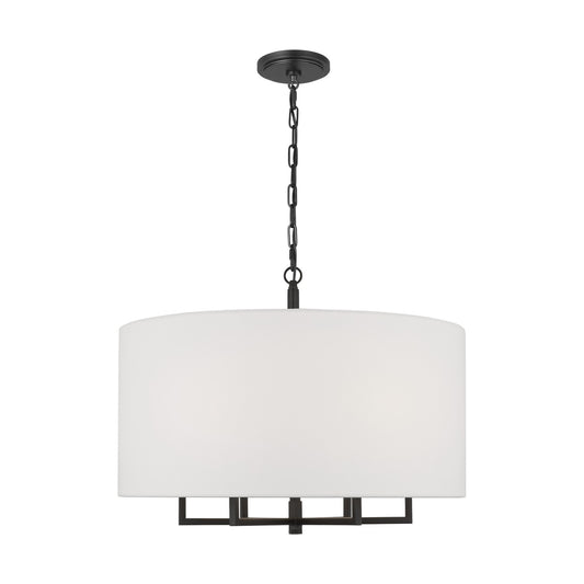 Danica Six Light Chandelier in Aged Iron