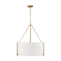 Bergen Three Light Pendant in Burnished Brass