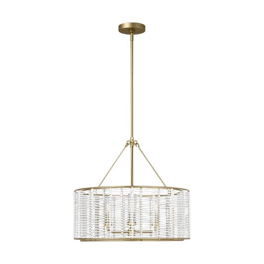 Winslow Three Light Chandelier in Powder-Coated Brass