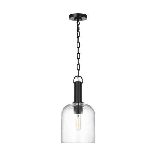 Hartley One Light Pendant in Aged Iron