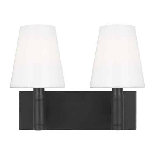Beckham Classic Two Light Vanity in Aged Iron