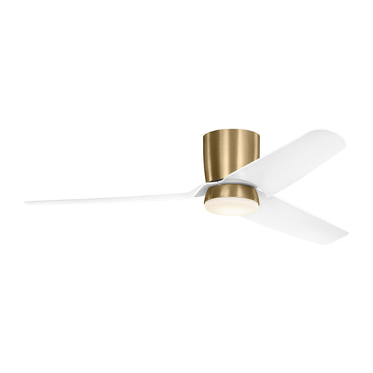 Colgin 56 Hugger LED 56" Ceiling Fan in Satin Brass