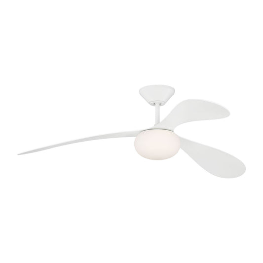 Drape Smart 58 LED 58" Ceiling Fan in Matte White
