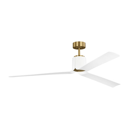 Peel Smart 66 LED 66" Ceiling Fan in Burnished Brass
