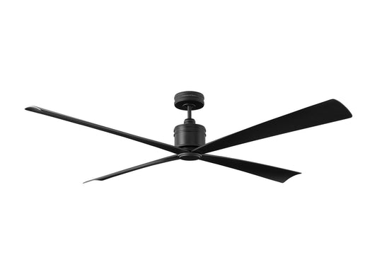 Launceton 72 72" Ceiling Fan in Midnight Black