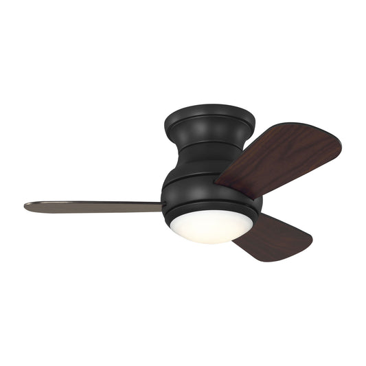 Orbis 32 Hugger LED 32"Ceiling Fan in Midnight Black