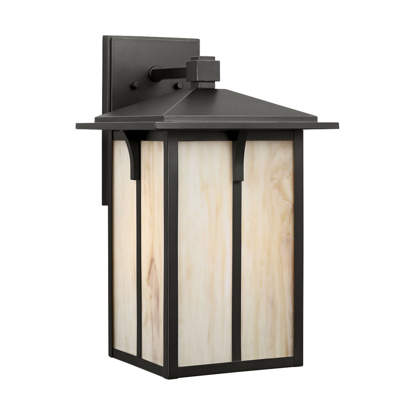 Tomek One Light Outdoor Wall Lantern in Antique Bronze